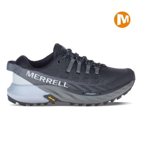 Merrell Agility Peak 4 Womens Trail Running Shoes Black UK.WUOH
